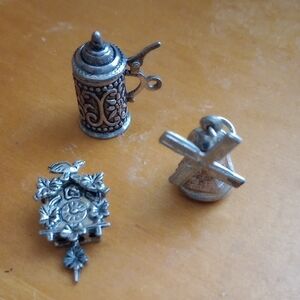 Choice Of Windmill, Beer Stein, Or Cuckoo Clock charms